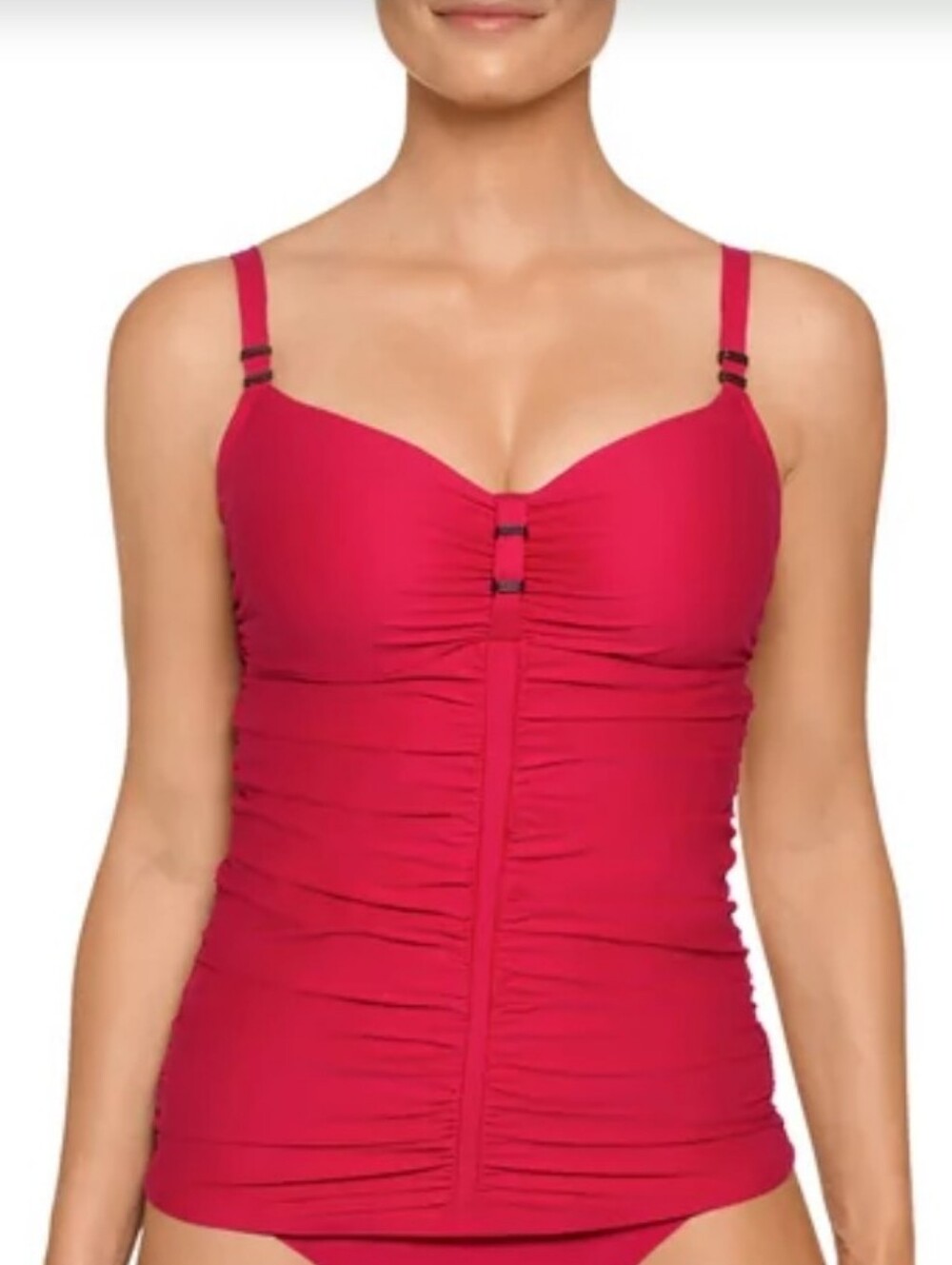 Prima Donna Swim Cocktail Tankini Not Padded Underwire Swimsuit Top 38F Captian